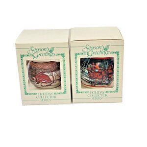 Miller High Life Holiday Collector Series Satin Ornaments (set of 2) '82 & '83